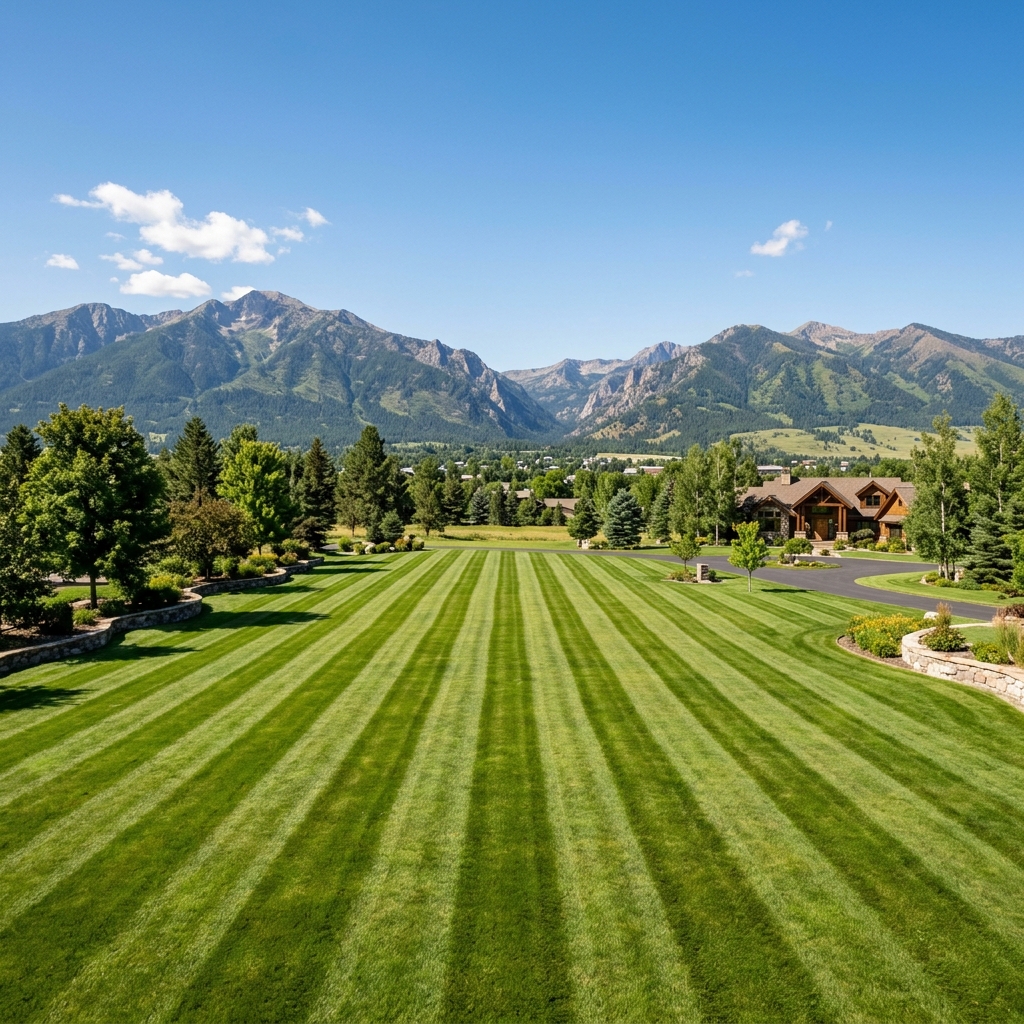 Precision stripe mowing in Missoula